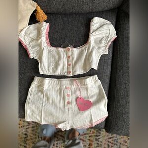 Sugar Thrills Set Cropped Top And Shorts Panties